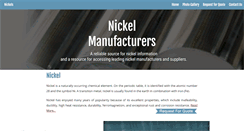 Desktop Screenshot of nickelsuppliers.com